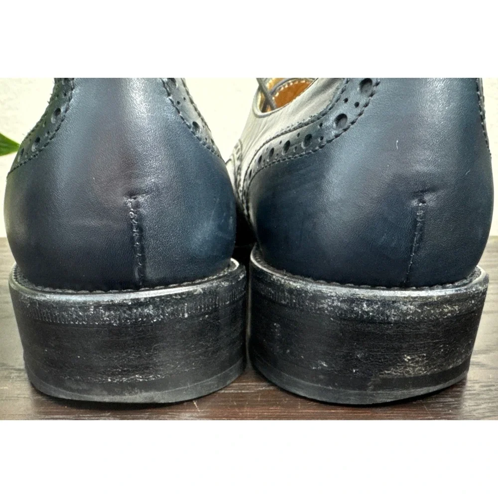 Clif Paris shoes 35.5  Blue Color leather 1